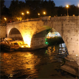 Ponte Sisto at Night